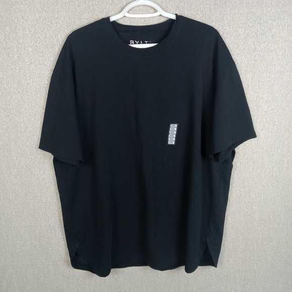 BYLT The Overlay Tee T-Shirt Mens XXL Black Short Sleeve Performance Stretch - Picture 1 of 6